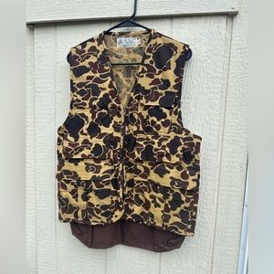 Redhead Blue Bill Hunting Canvas Y2K Vest Men's Size Medium Camouflage